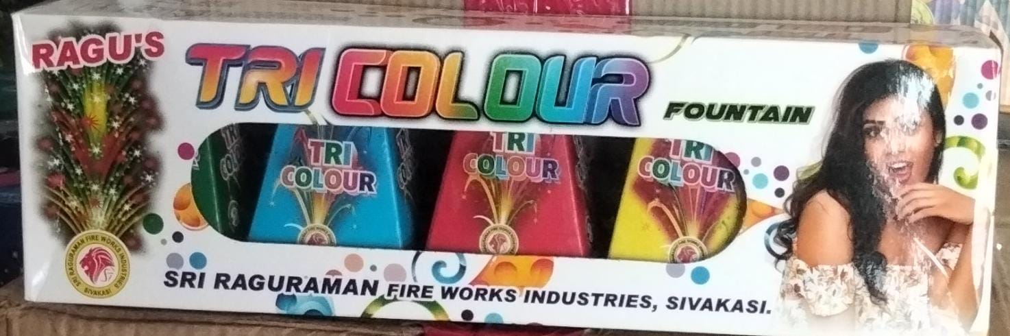 inba Crackers TRI COLOR Mega Fancy Fountain -